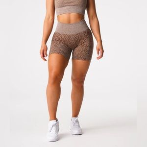 XS NVGTN Mocha Snakeskin Seamless Shorts